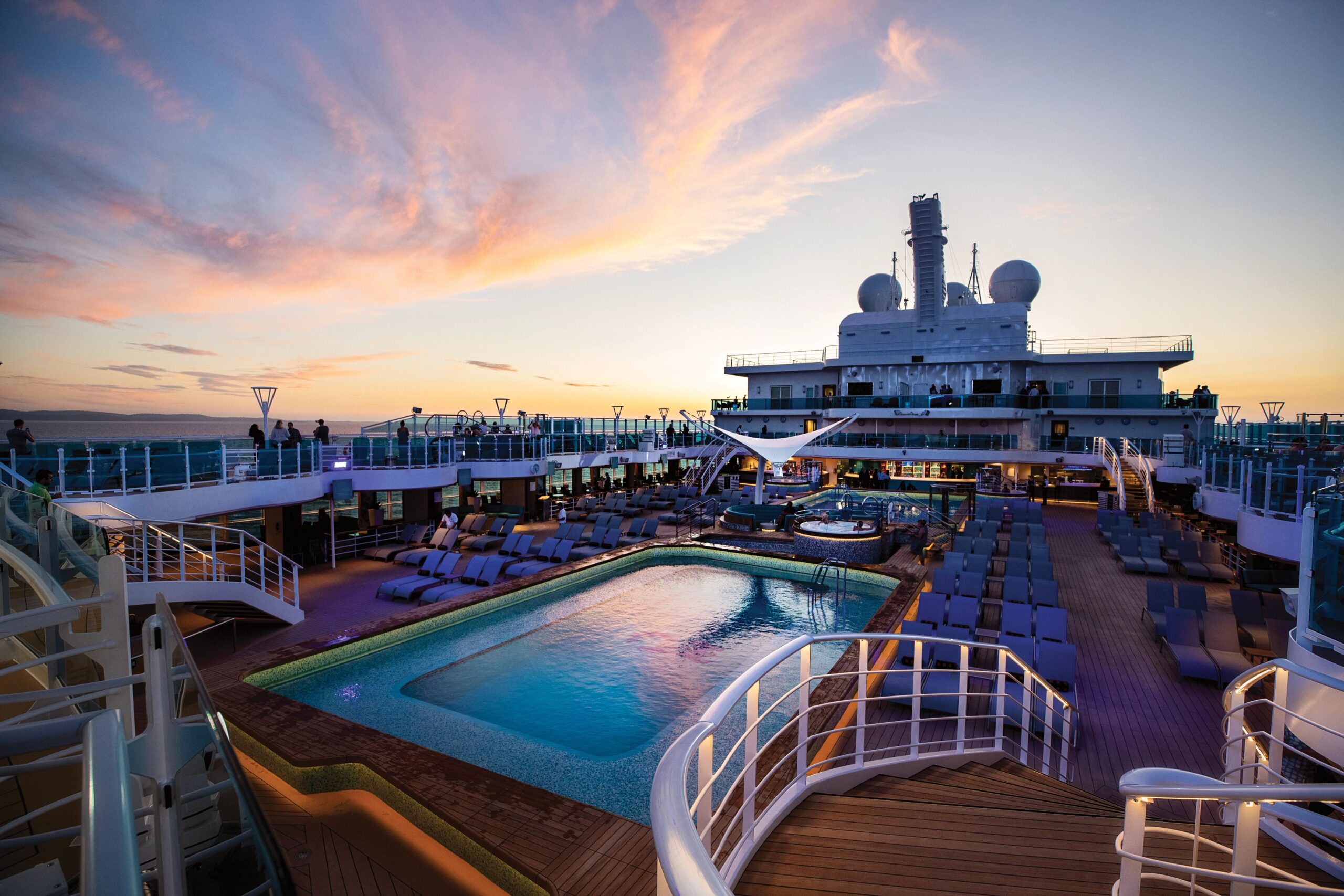 Sky Princess Sun Deck Pool